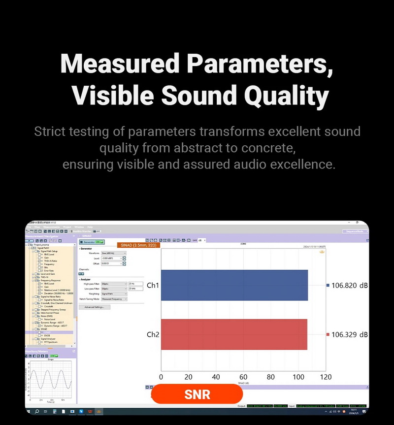 Fosi Audio SK02 DAC/AMP ตั้งโต๊ะขนาดเล็ก ชิป ESS ES9038Q2M+SGM8262 ประกันศูนย์ไทย
