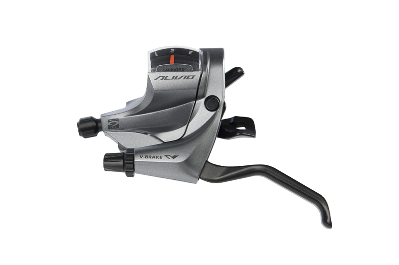 มือเกียร์ ALIVIO, ST-M4000 รุ่นติดมือเบรคแบบสายเคเบิ้ล, R/L, 9-SPD, (อินโดนีเชีย)