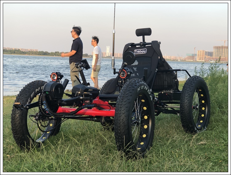 จักรยานนอนปั่น Motrike F420E ล้อโต 500 วัตต์ มอเตอร์ 48v 20Ah lithium battery เกียร์ ชิมาโน่ 9 สปีด