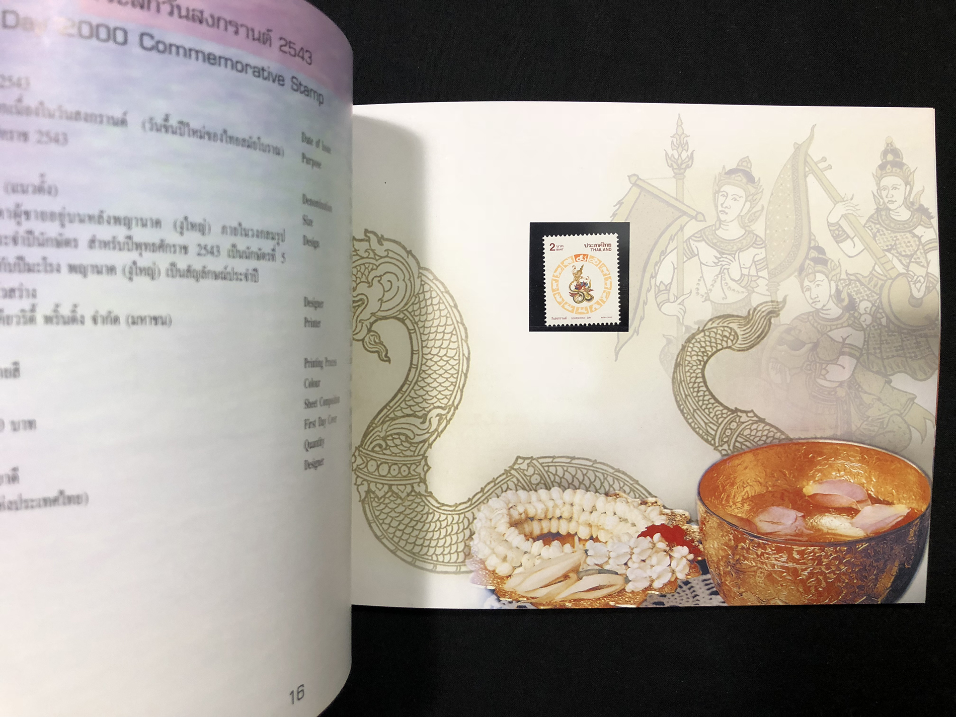 สมุดตราไปรษณียากรไทย ประจำปี 2543