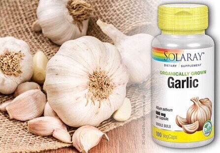 Solaray, Organically Grown Garlic, 600 mg, 100 VegCaps