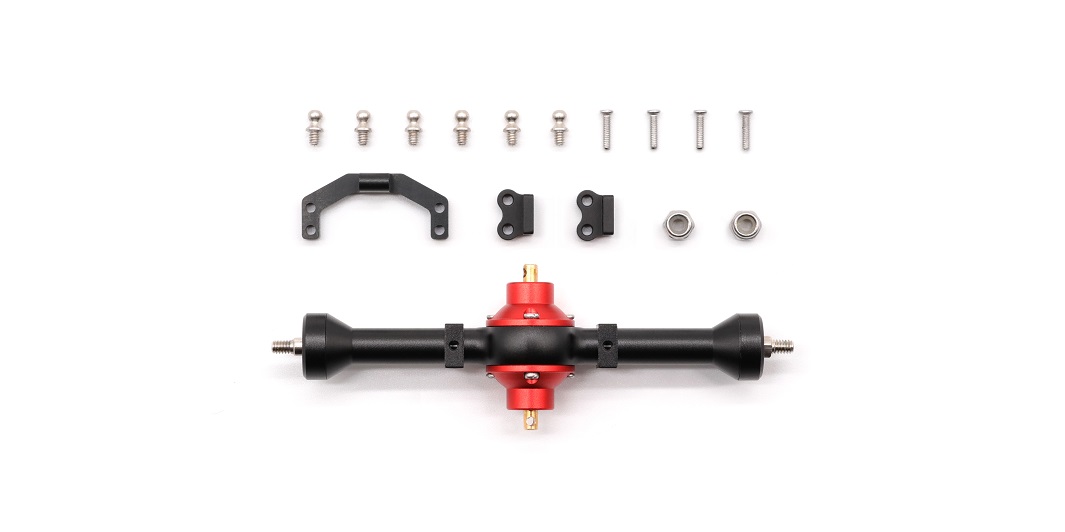 60mm Metal Run-Through Rear Axle Black MA2-600D-B
