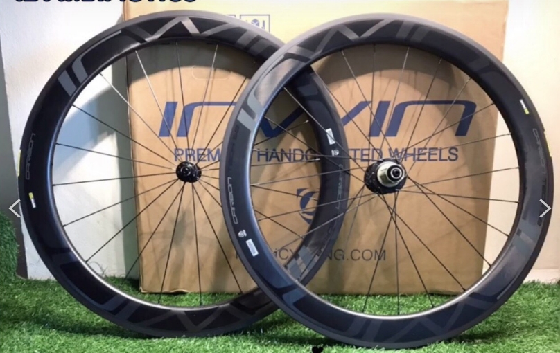 ชุดล้อเสือหมอบ IRWIN ,ICW-58C BLACK FULL CARBON ,UD Ceracic Bearing ยางงัด