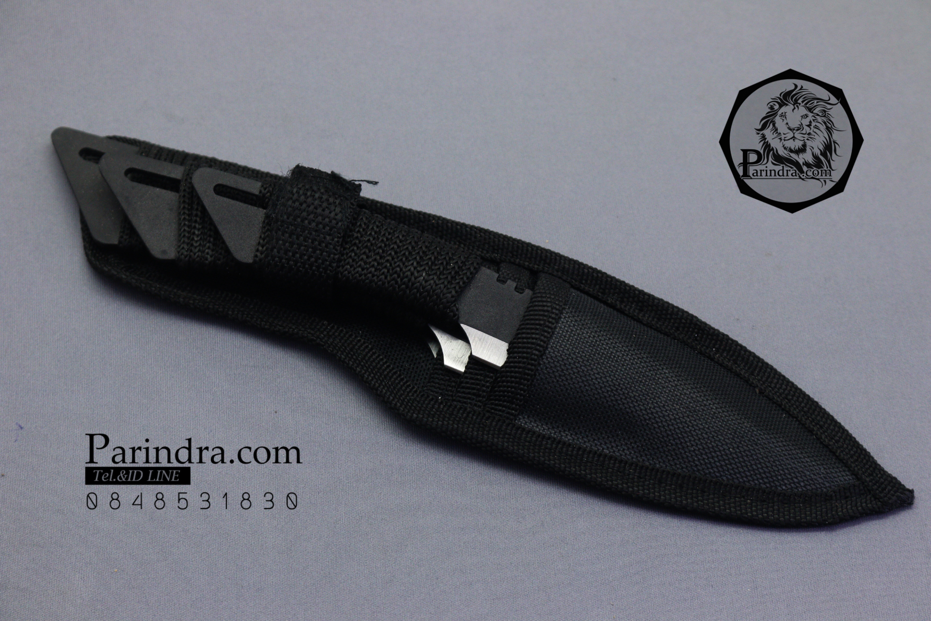 มีดขว้าง มีดบิน แมงป่องดำ มีสามขนาด มีซองพกสวยงามครับ