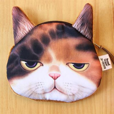 [พร้อมส่ง] กระเป๋าใส่เหรียญหน้าแมว 3D ส่งฟรี EMS