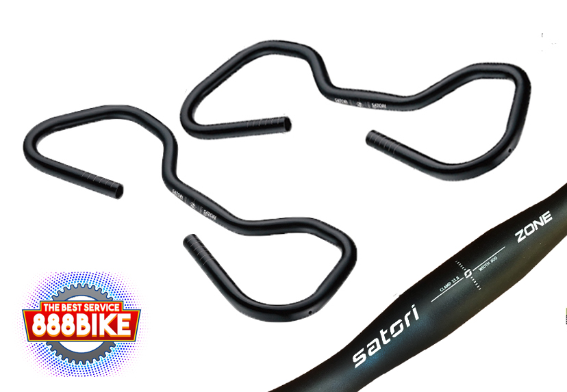 แฮนด์ผีเสื้อ SATORI Butterfly Handlebar Zone, Oversize สีดำ กว้าง 600มม.