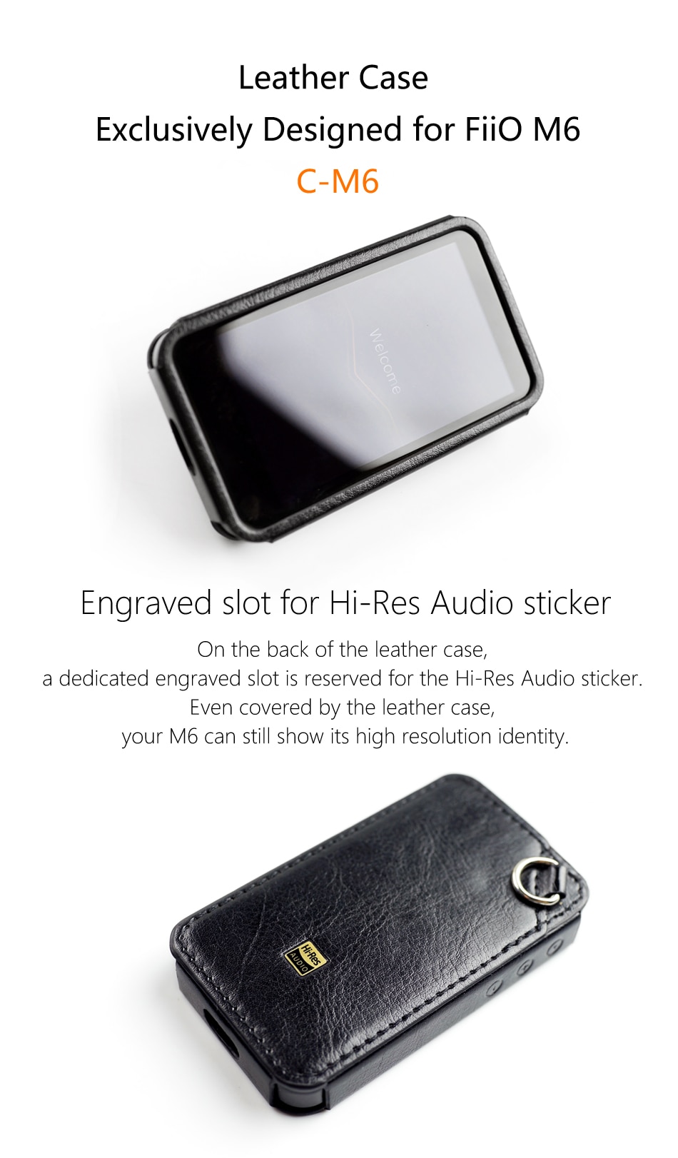 ขาย เคสหนัง DD C-M6 เคสหนังสำหรับ FiiO M6