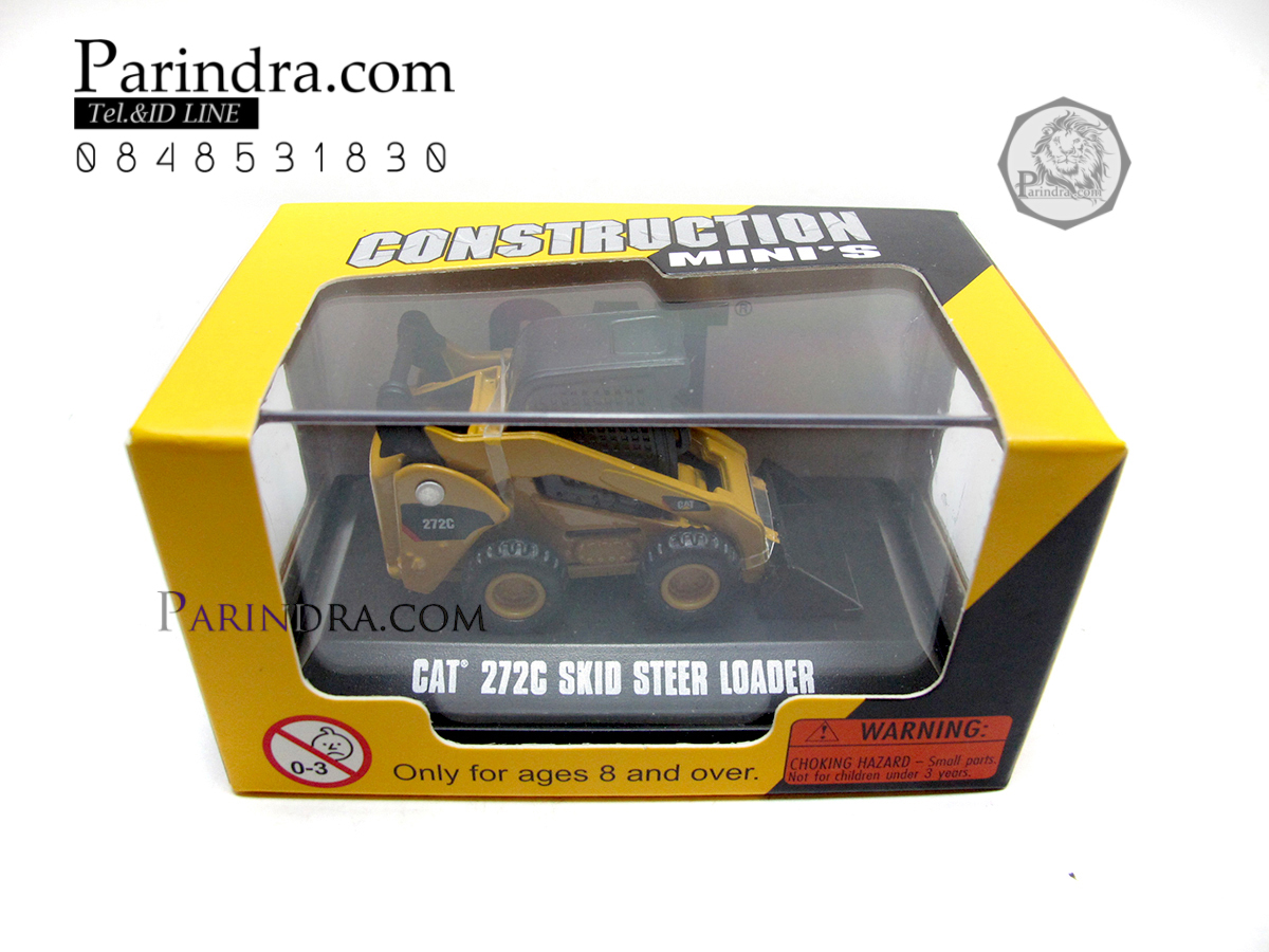 โมเดลรถเหล็กมินิ รถตักดิน รถแม็คโคร Cat 272C Skid Steer loader