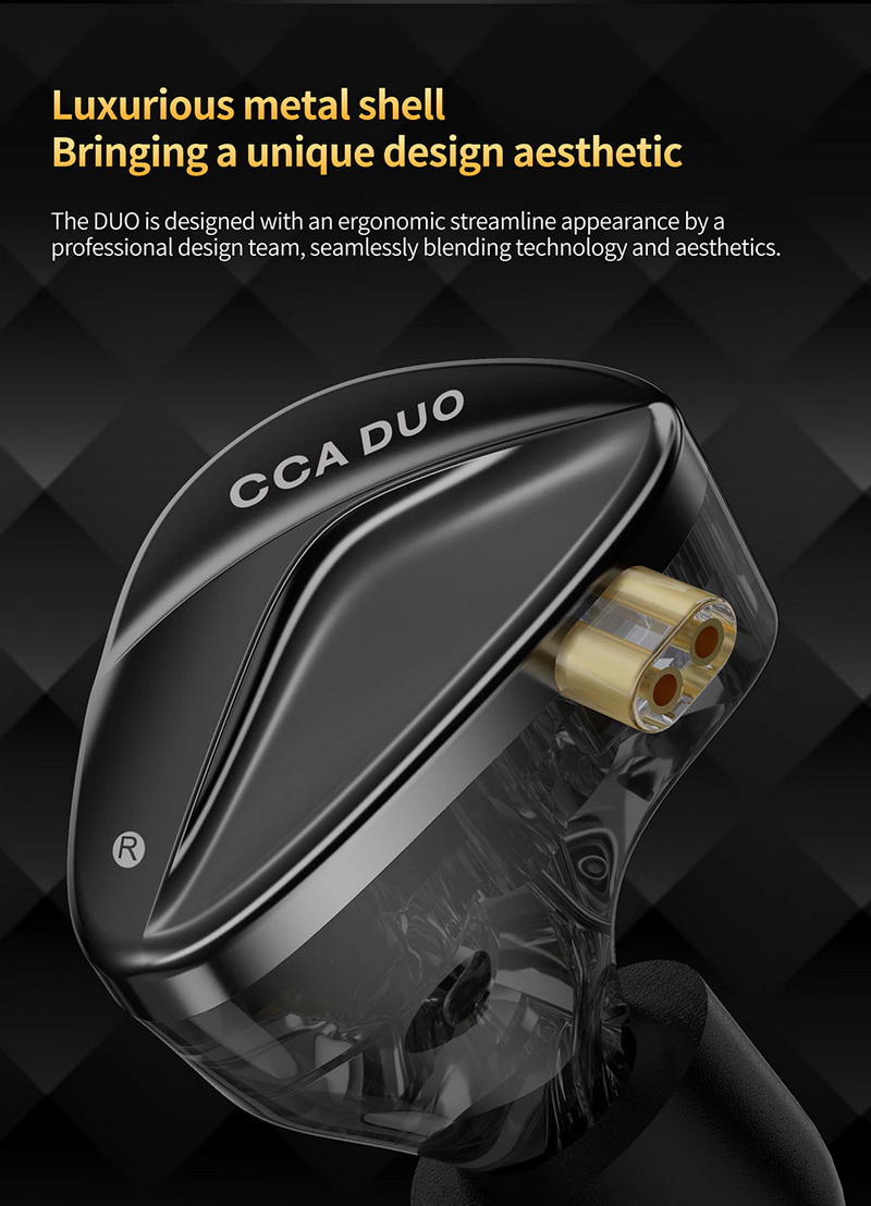 CCA DUO หูฟัง IEM ไดรเวอร์ Dual Dynamic ประสิทธิภาพสูง ประกันศูนย์ไทย