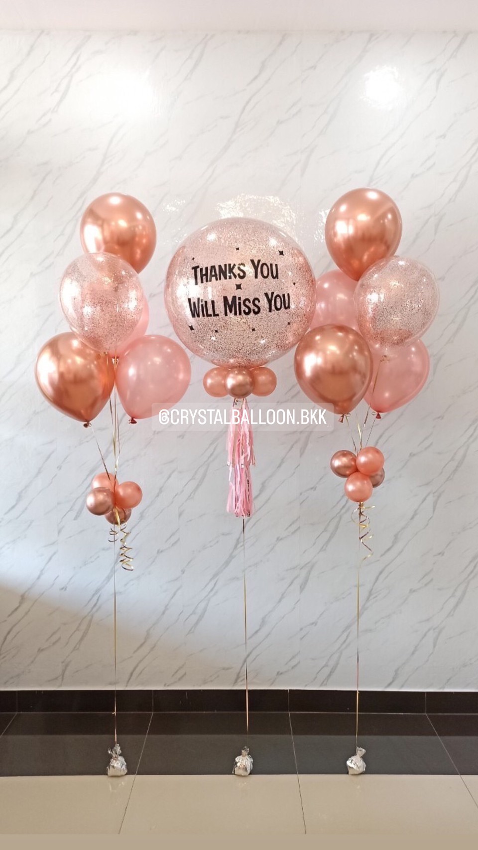 ลูกโป่ง โอกาสพิเศษอื่นๆ Bubble ขนาด 24" พร้อม ช่อลูกโป่ง ช่อ 5 ลูก 2 ช่อ พร้อมตกเเต่ง สามารถเปลี่ยนสีลูกโป่ง/เปลี่ยนข้อความ/เปลี่ยนขนาดได้