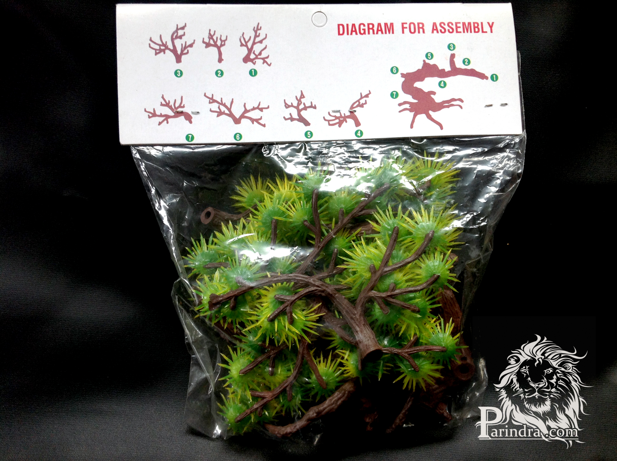 บอนไซไม้ดัดจำลอง แบบประกอบเอง สำหรับตกแต่งตู้ปลา