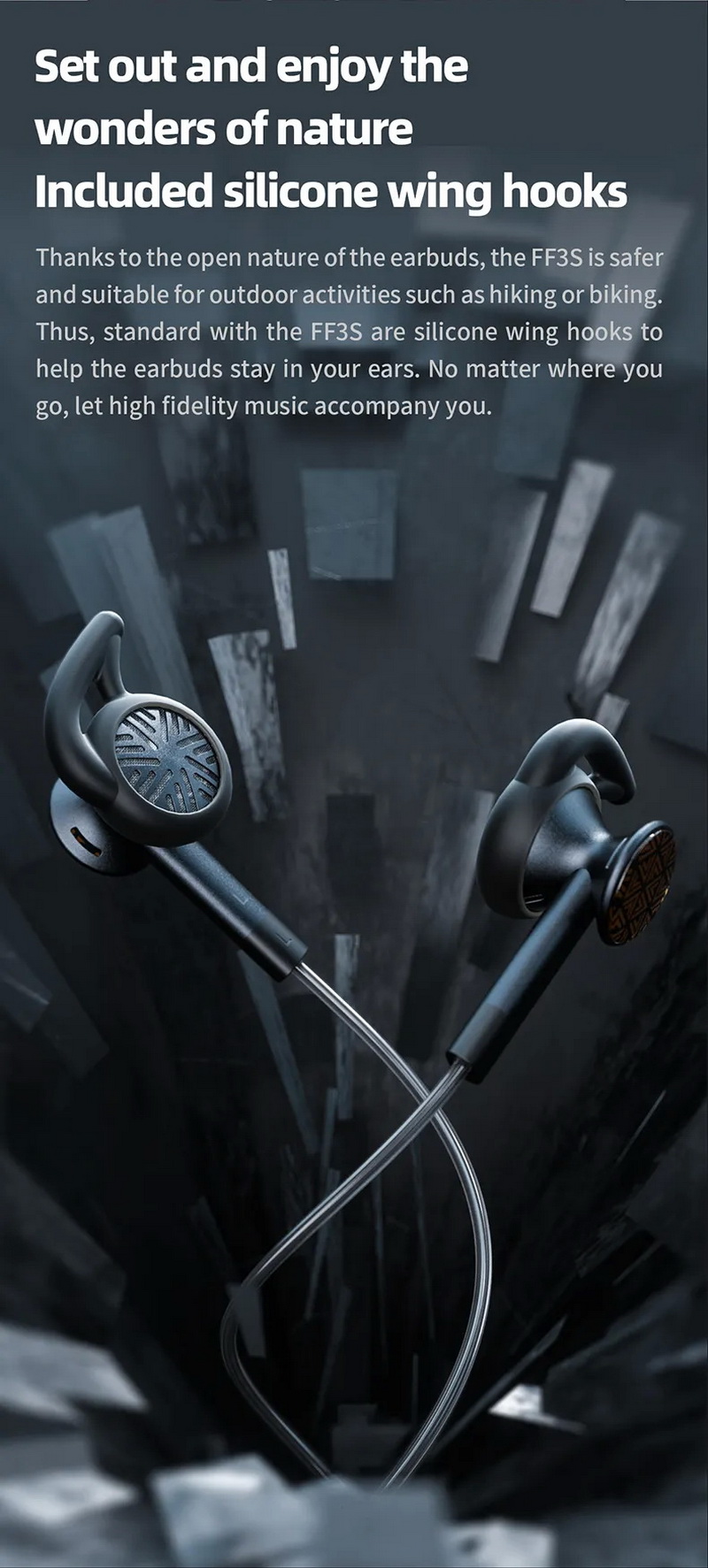 FiiO FF3S เอียบัดถอดสายได้ หูฟัง แบบ Drum ไดรเวอร์ Dynamic ไดอะแฟรมชุบ Beryllium ประกันศูนย์ไทย