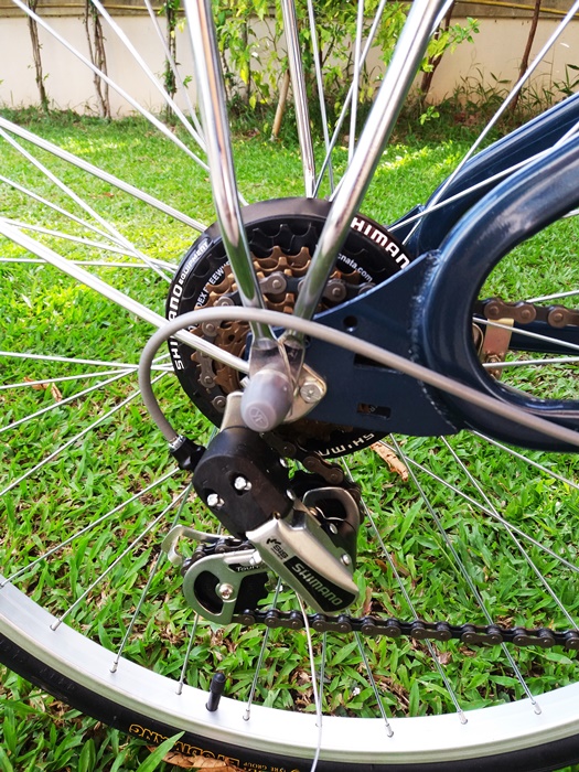 จักรยานแม่บ้าน OSAKA RHINO XT CITY BIKE พร้อมตะกร้า มีเกียร์ 7 สปีดชิมาโน่ ล้อ26นิ้ว