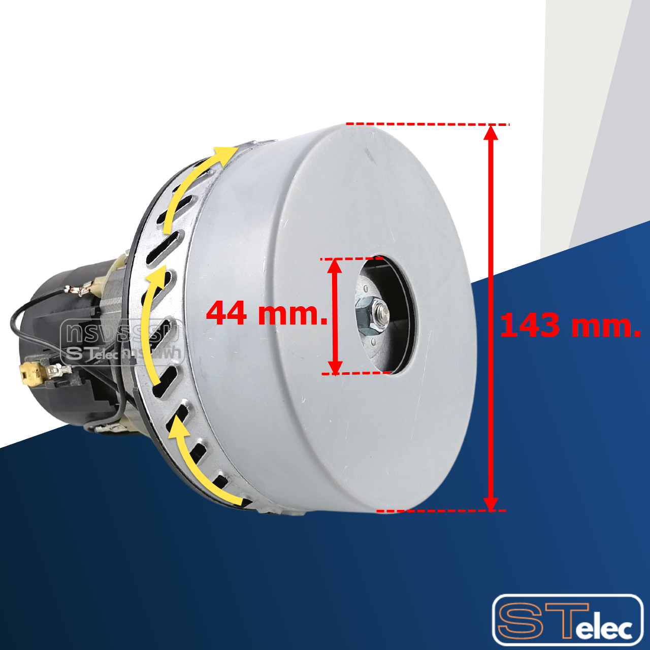 มอเตอร์เครื่องดูดฝุ่น 1200w. 220v. HWX-A-2(คาร์แคร์-อุตฯ) ลวดทองแดงแท้