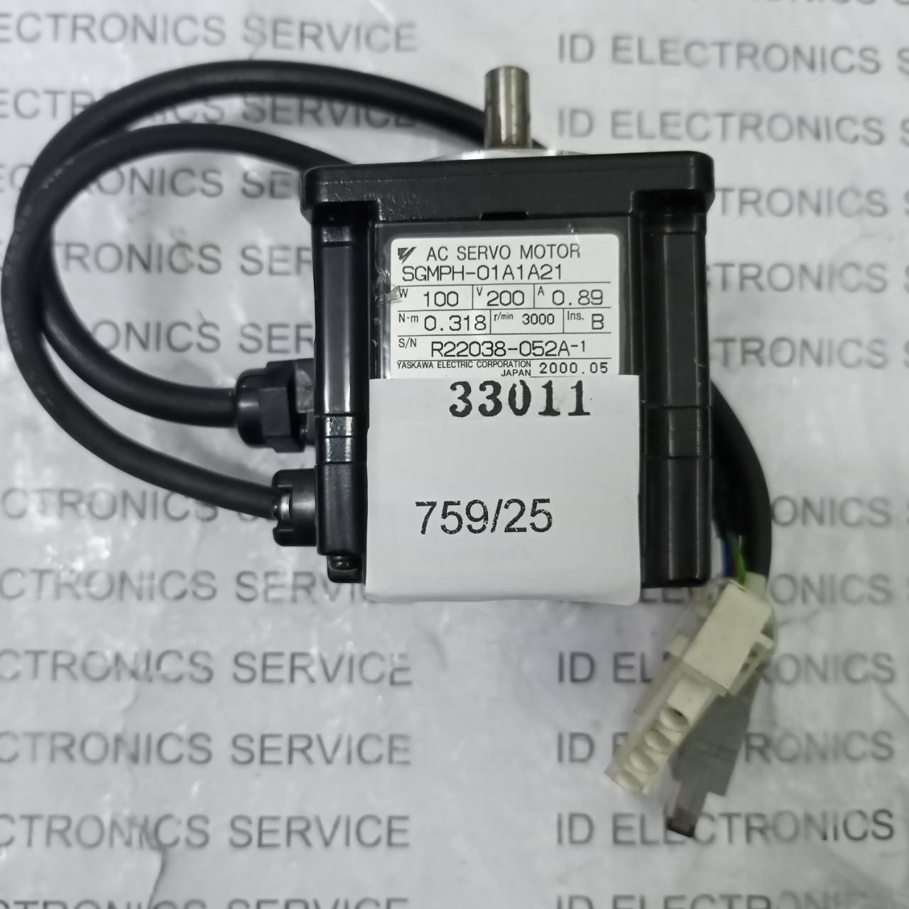 SGMPH-01A1A21 SERVO MOTOR " YASKAWA "