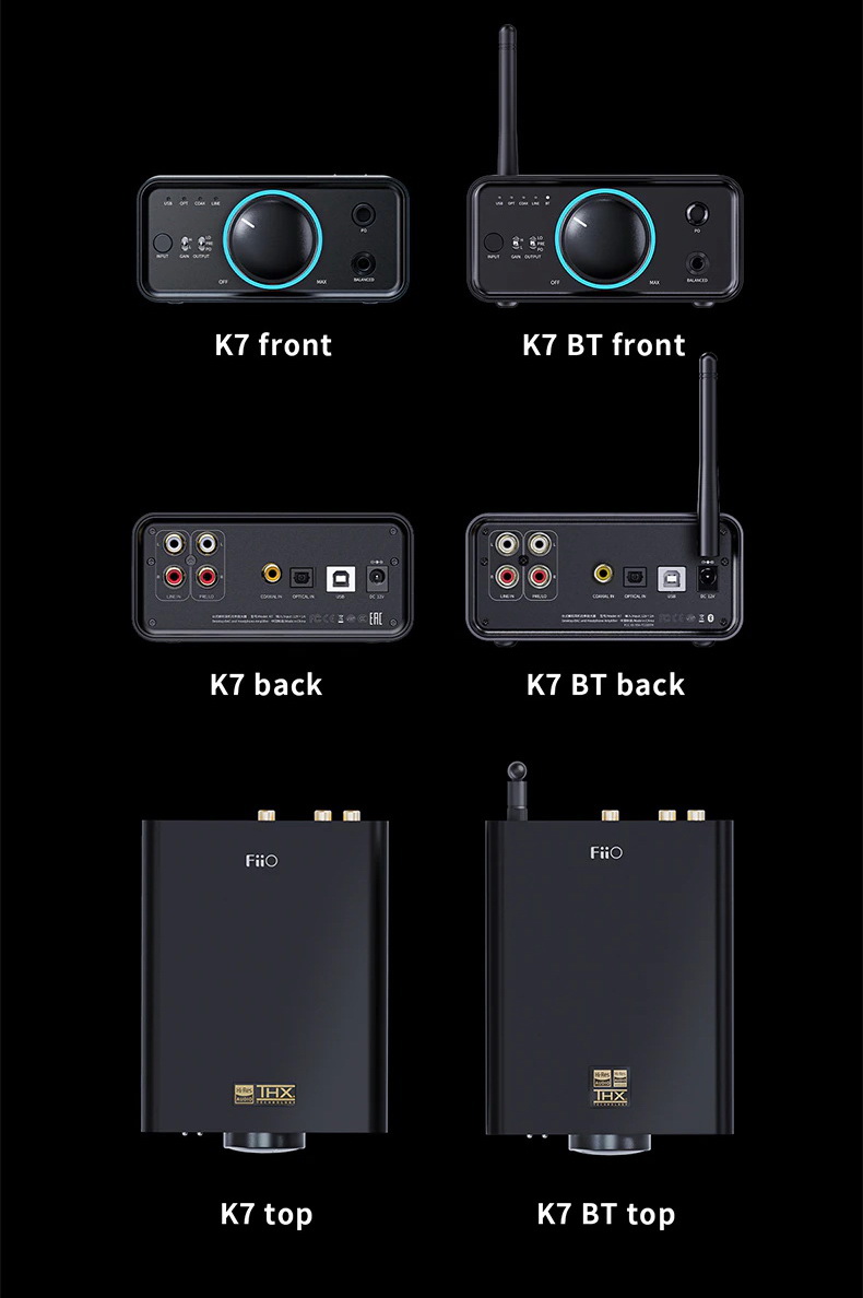 FiiO K7 BT True balanced Bluetooth DAC/Amp ตั้งโต๊ะ กำลังขับสูง ประกันศูนย์ไทย