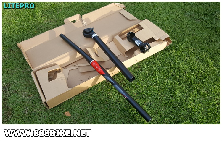 ชุดแฮนด์-เสตม-หลักอาน "LITEPRO" NEO SETSมีสีฟ้า