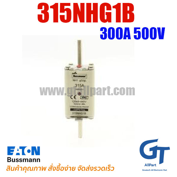 ฟิวส์เฉพาะทาง NH00 315NHG1B 300A 500V Bussmann | ฟิวส์ของแท้