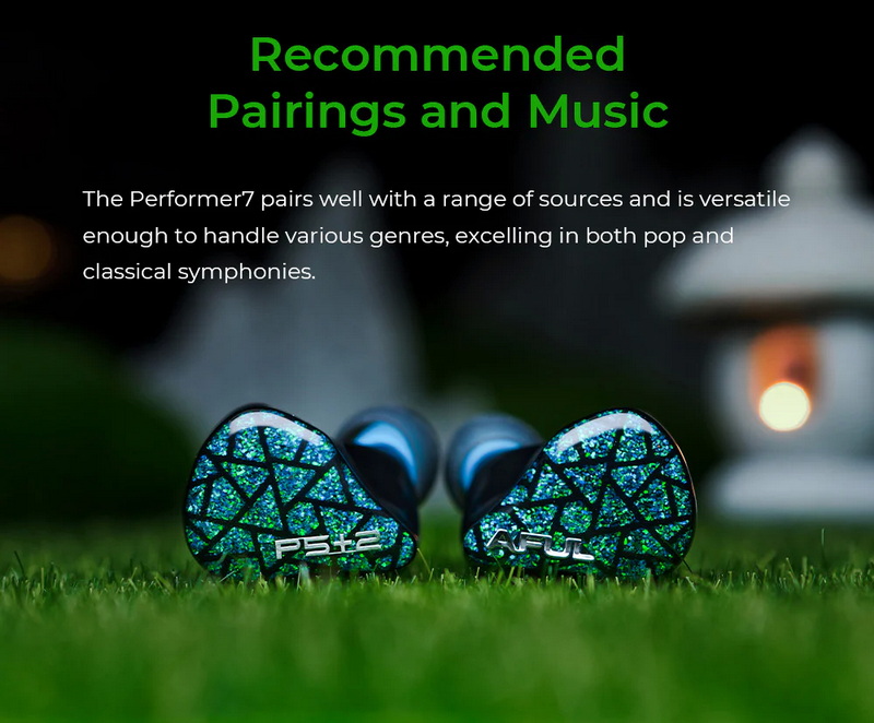 AFUL Performer 5+2 หูฟัง IEMs 7 ไดรเวอร์ 2DD+4BA+1Planar สายชุบเงินถัก8 ประกันศูนย์ไทย