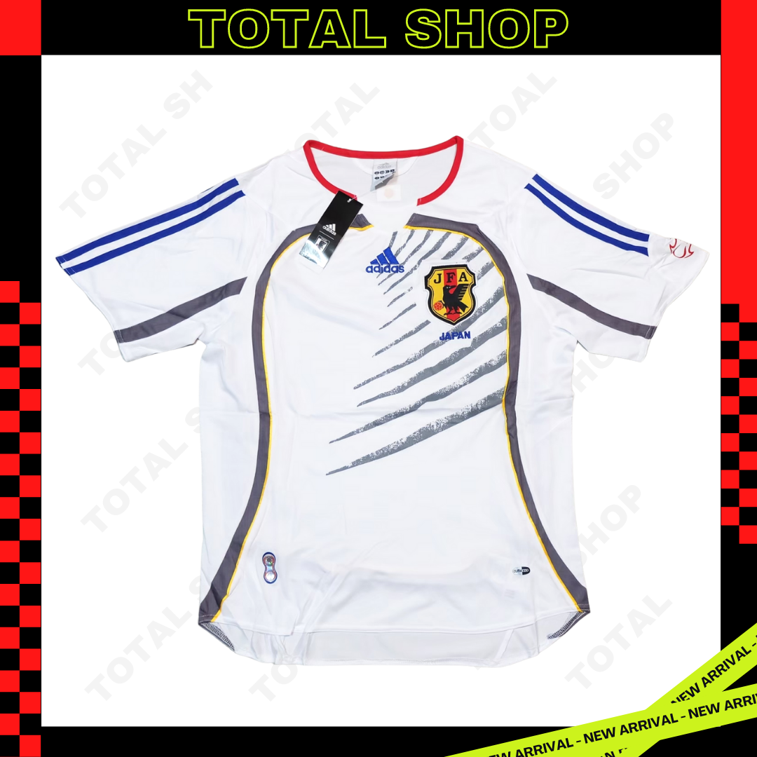 Japan 2006 Away Vintage Jersey เสื้อทีมชาติญี่ปุ่น เสื้อบอลทีมชาติญี่ปุ่น เสื้อญี่ปุ่นย้อนยุค