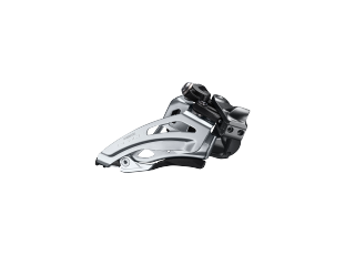 สับจาน DEORE, FD-M6020-L, 2X10-SPD, 34-38T, แคล้มป์ล่าง, Side swing, 34.9MM/31.8MM