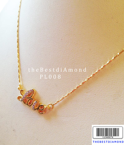 PL008===สร้อยคอ LOVE=== น่ารัก ใส่ติดคอได้เลย บอกรักด้วยสร้อยได้เลยนะคะ