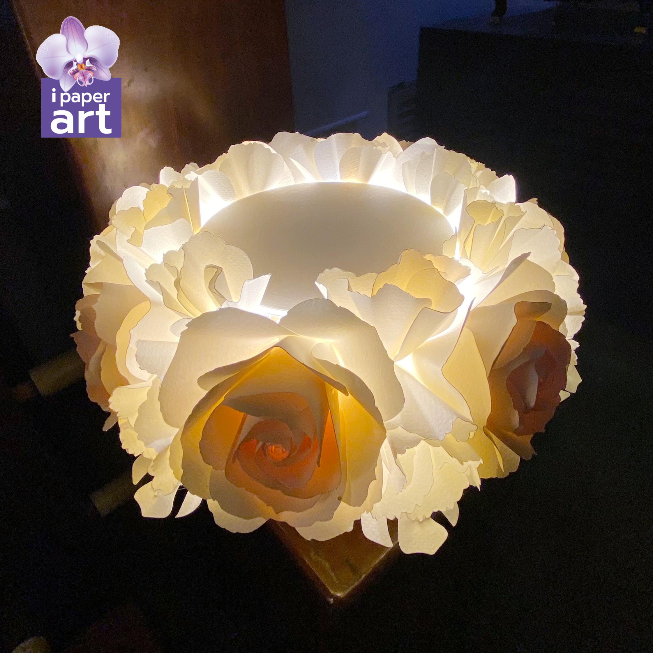 พานเรืองแสง | พานขันหมาก | พานวางของบูชา | พานLED ขนาด 30 เซนติเมตร