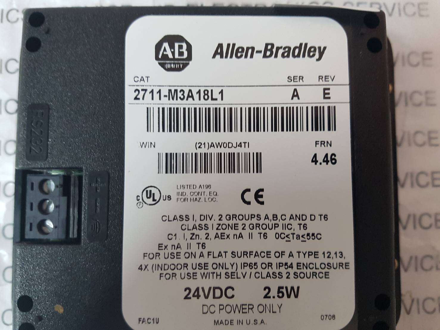 2711-M3A18L1 HMI " ALLEN-BRADLEY "