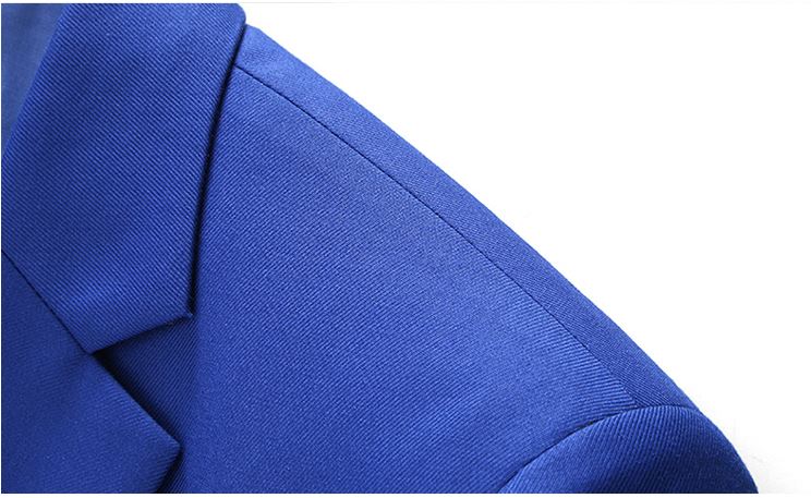 พร้อมเช่า ชุดสูทชาย สีน้ำเงิน สไตล์เกาหลี (มีเสื้อกั๊ก)