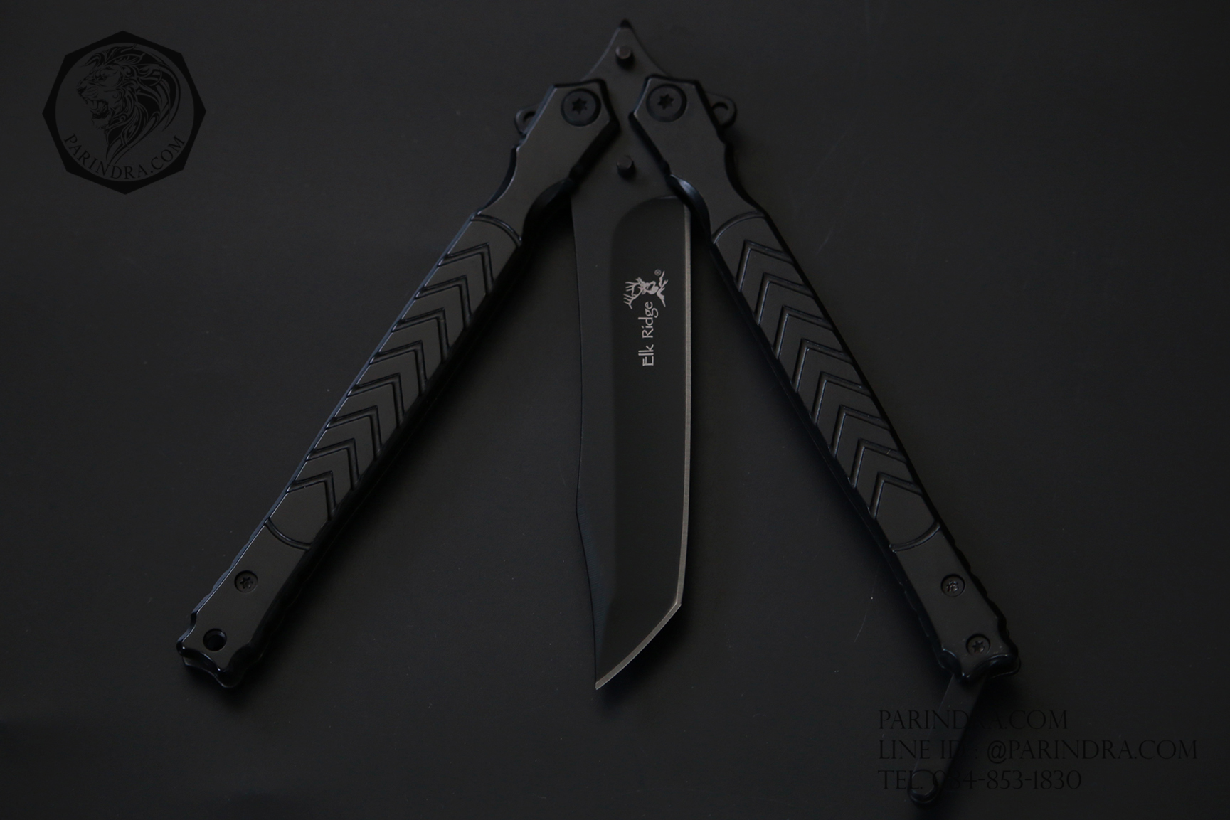 มีดบาลีซอง Balisong มีดควง มีดปีกผีเสื้อ ลายหัวกวาง ฺElk Ridge OEM