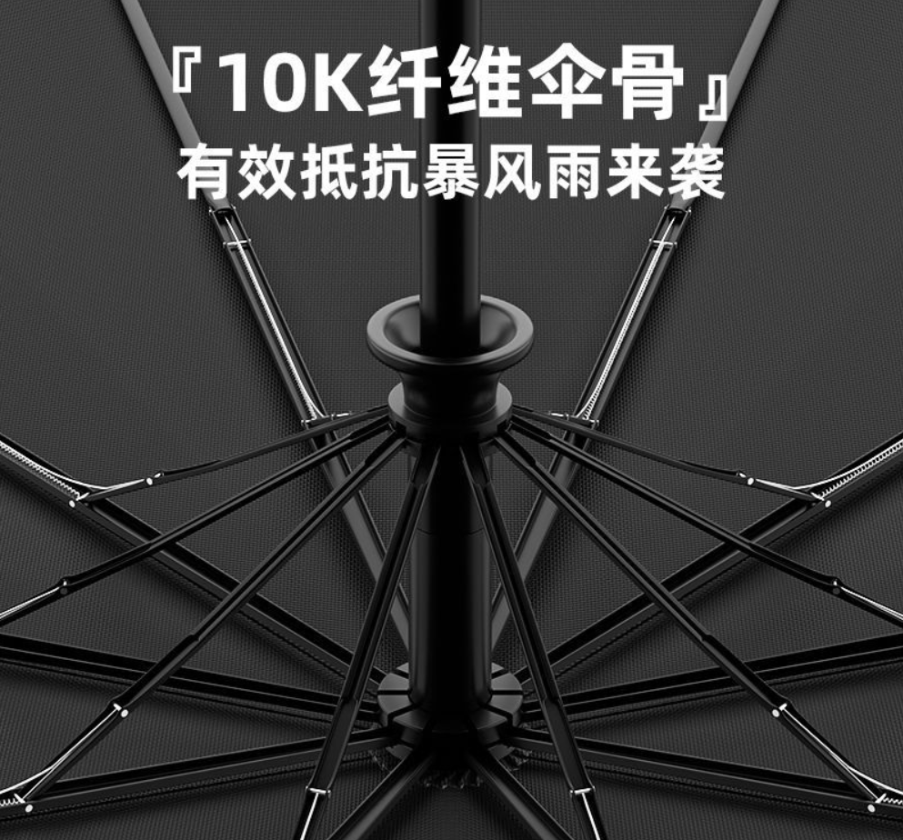 ร่มพับ 3 ตอน 23 นิ้ว 10 ก้าน เปิด-ปิด อัตโนมัติพร้อมสายคล้องมือ รุ่น NQ-66