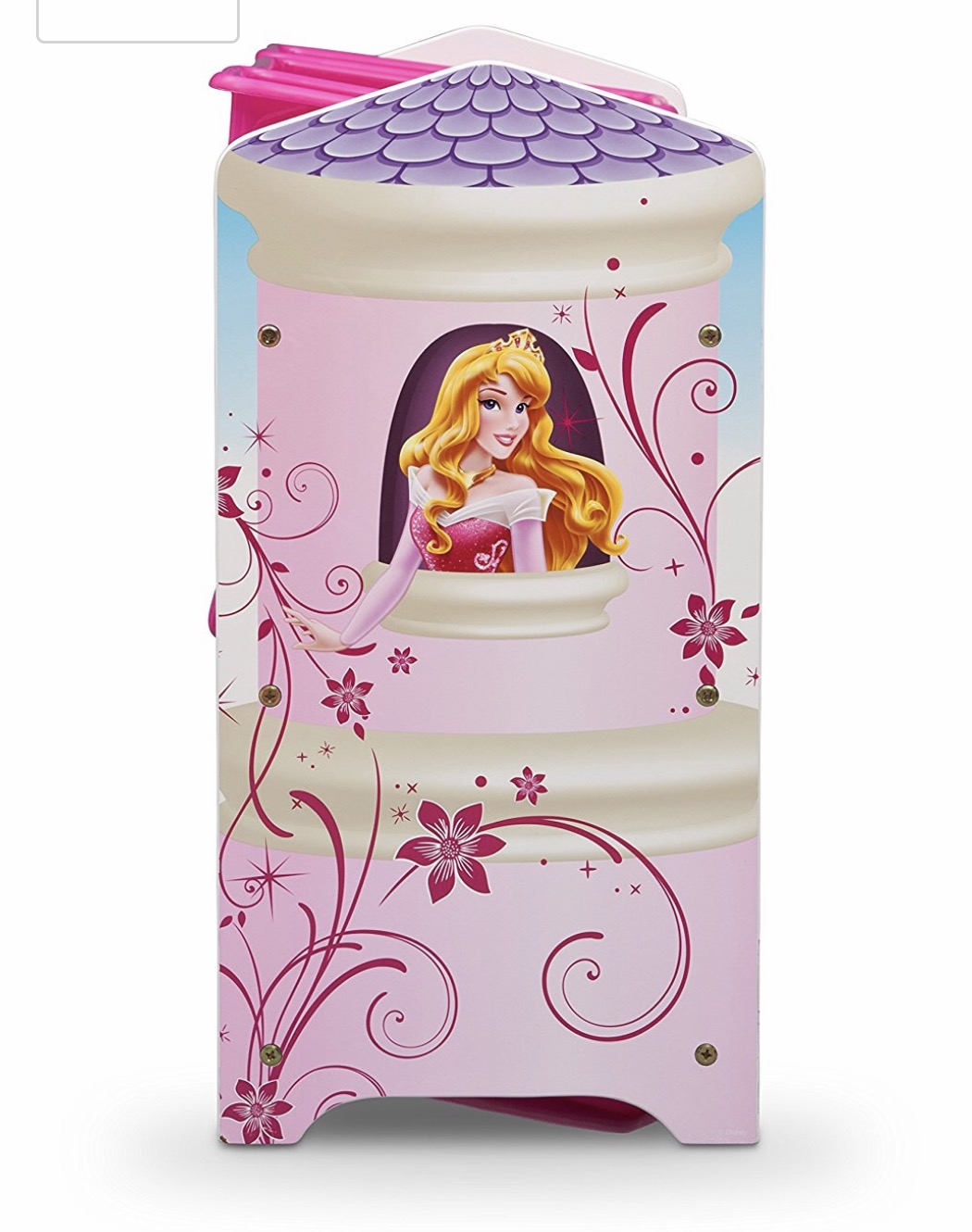 Delta Children Disney Princess Deluxe 9 Bin Plastic Organizer ชั้นเก็บของเด็กแบบกล่องพลาสติก 9 ช่อง หรูหรา ขนาดใหญ่ ลายเจ้าหญิงดิสนีย์ ลิขสิทธิ์แท้จากอเมริกา