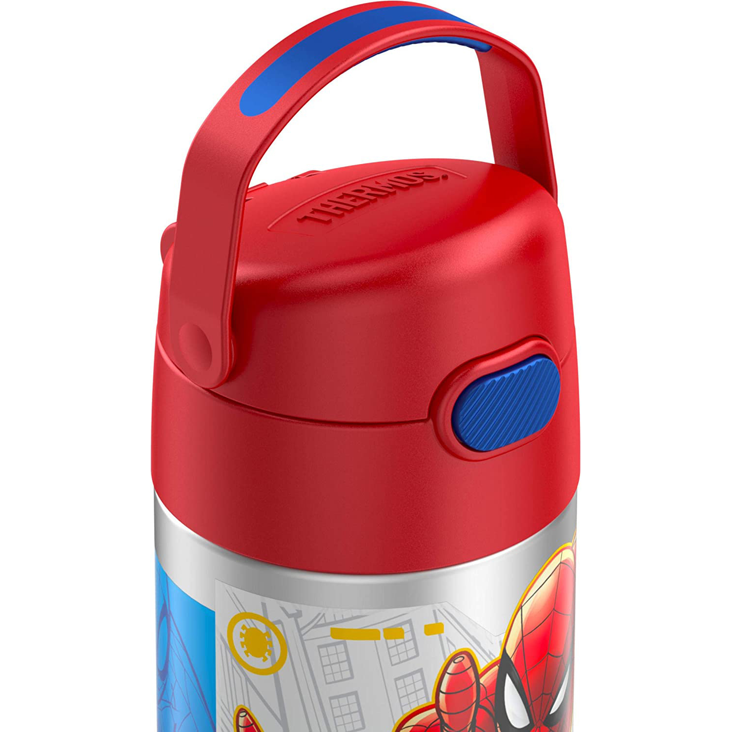 กระติกน้ำเก็บความเย็น Thermos Spider-Man 12oz FUNtainer Water Bottle with Bail Handle - Red New