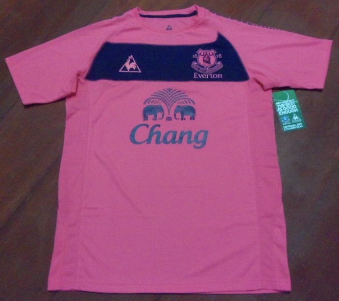เสื้อฟุตบอล ทีมสโมสรเอฟเวอร์ตัน ชุดเยือน 2010/11 ใหม่ L-Size / EVERTON Football Shirt Away Kit 2010/11 Jersey NEW L-Size