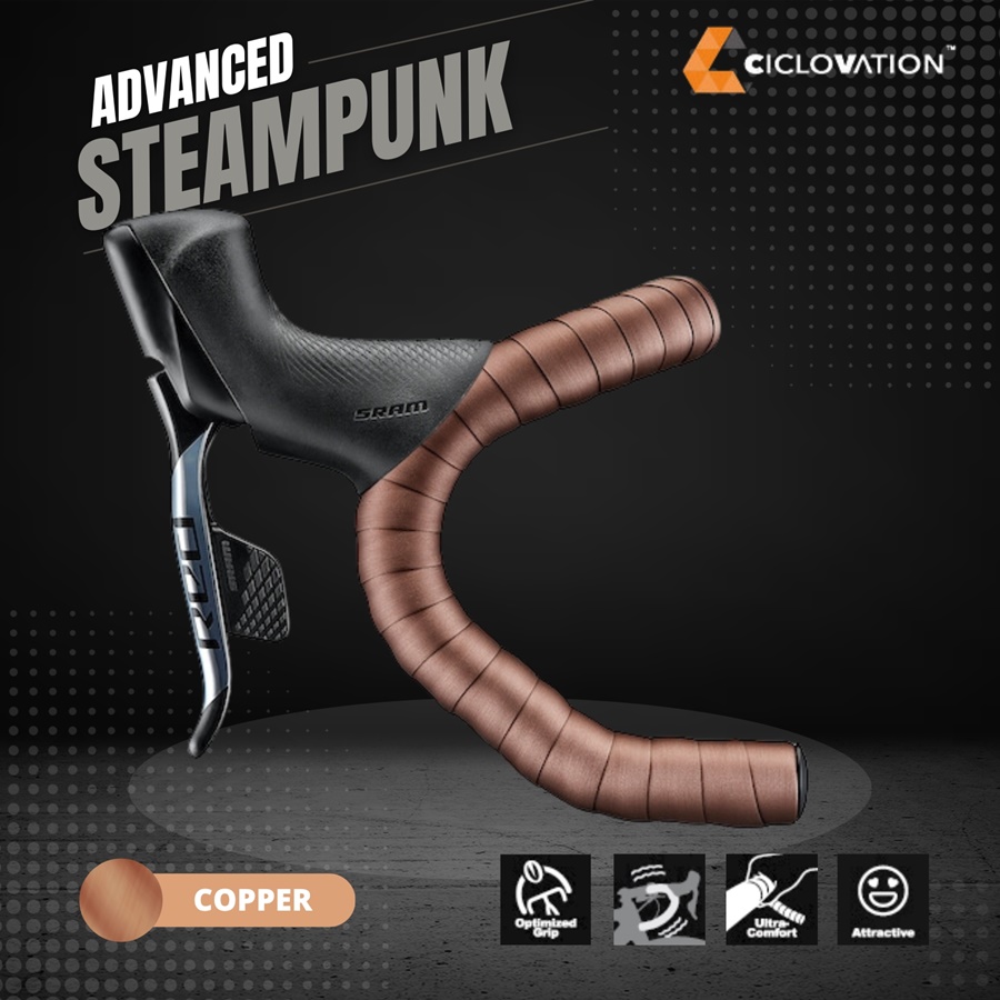 ผ้าพันแฮนด์ CICLOVATION Advanced Leather Touch - Steampunk