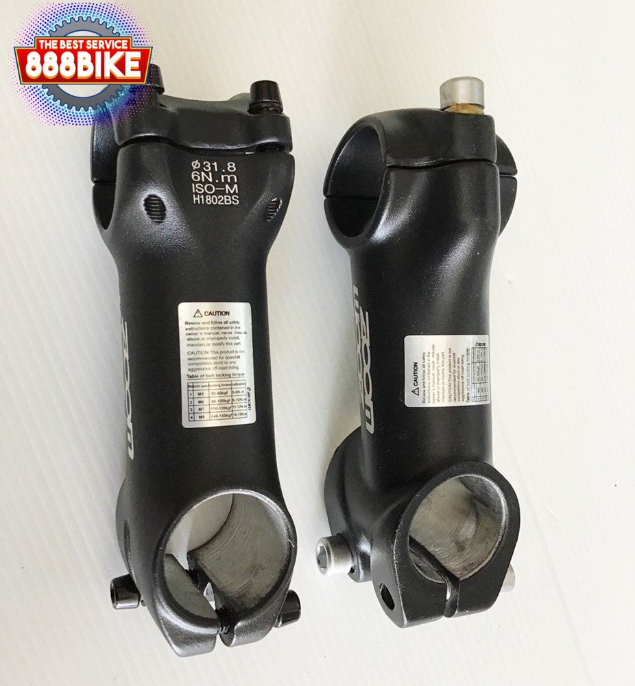 คอแฮนด์ ZOOM BICYCLE STEM,TDS-C369A-8/FOV/ISO-M,ยก10องศา ยาว 90มม.