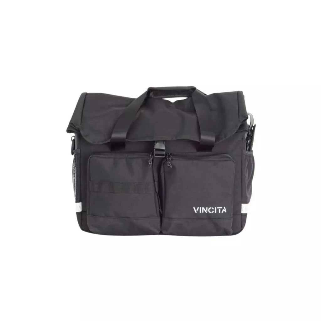 VINCITA B208B-E กระเป๋าสำหรับ Brompton Electric | Voyage Atlas-E Bag | กันน้ำ + ใส่แล็ปท็อปได้ | 23L ขยายความสูงได้ | สีดำ เทา น้ำตาล เขียว ฟ้า