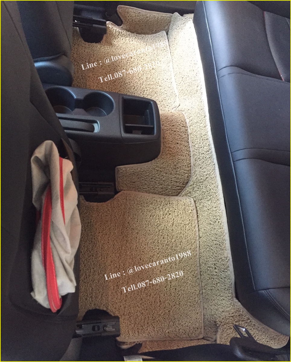 พรมดักฝุ่นไวนิล Mazda CX-3 สีครีมขอบครีม