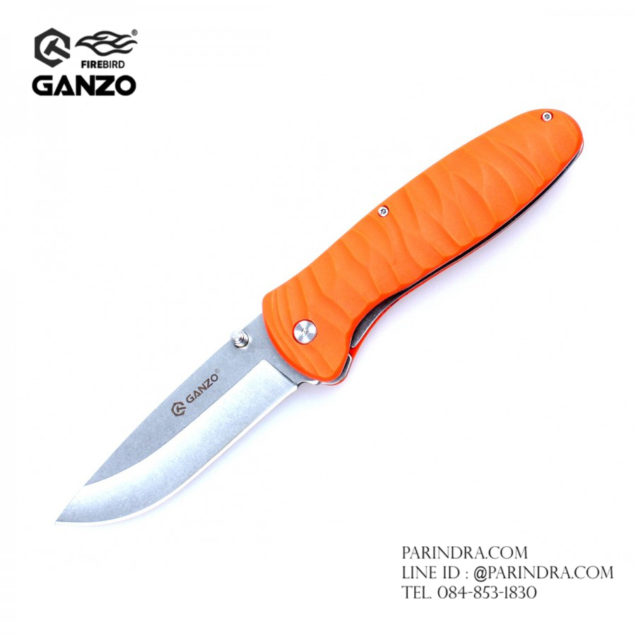 มีดพับ Ganzo กานโซ่ รุ่น Ganzo G6252-OR ด้ามสีส้ม ของแท้ 100%