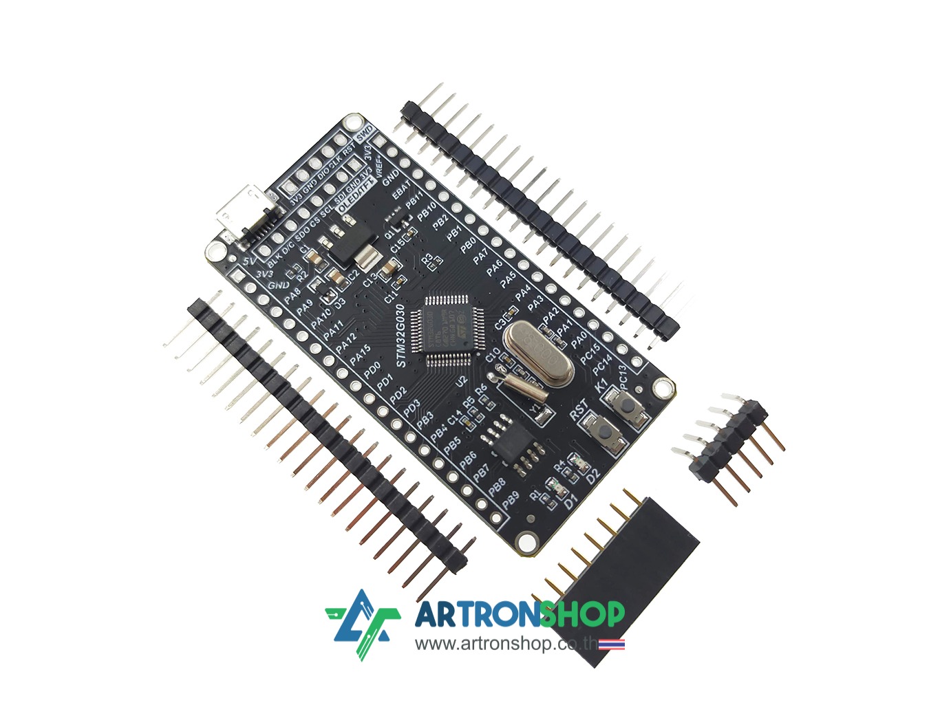 STM32G030C8T6 Development Board บอร์ดพัฒนา STM32G030C8T6