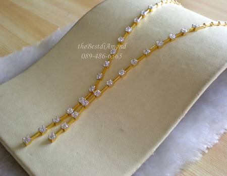 NL009===สร้อยเพชรตุ้งติ้ง 2 แถวแบบหนามเตย=== เริ่ดมาก ต่างหูคู่นี้ ดูสวย เก๋ ทันสมัยมากๆรูปแบบเรียบๆแต่แอบหรู ดูเปรี้ยวโฉบเฉี่ยว แบบเหมือนของจริงค่ะ