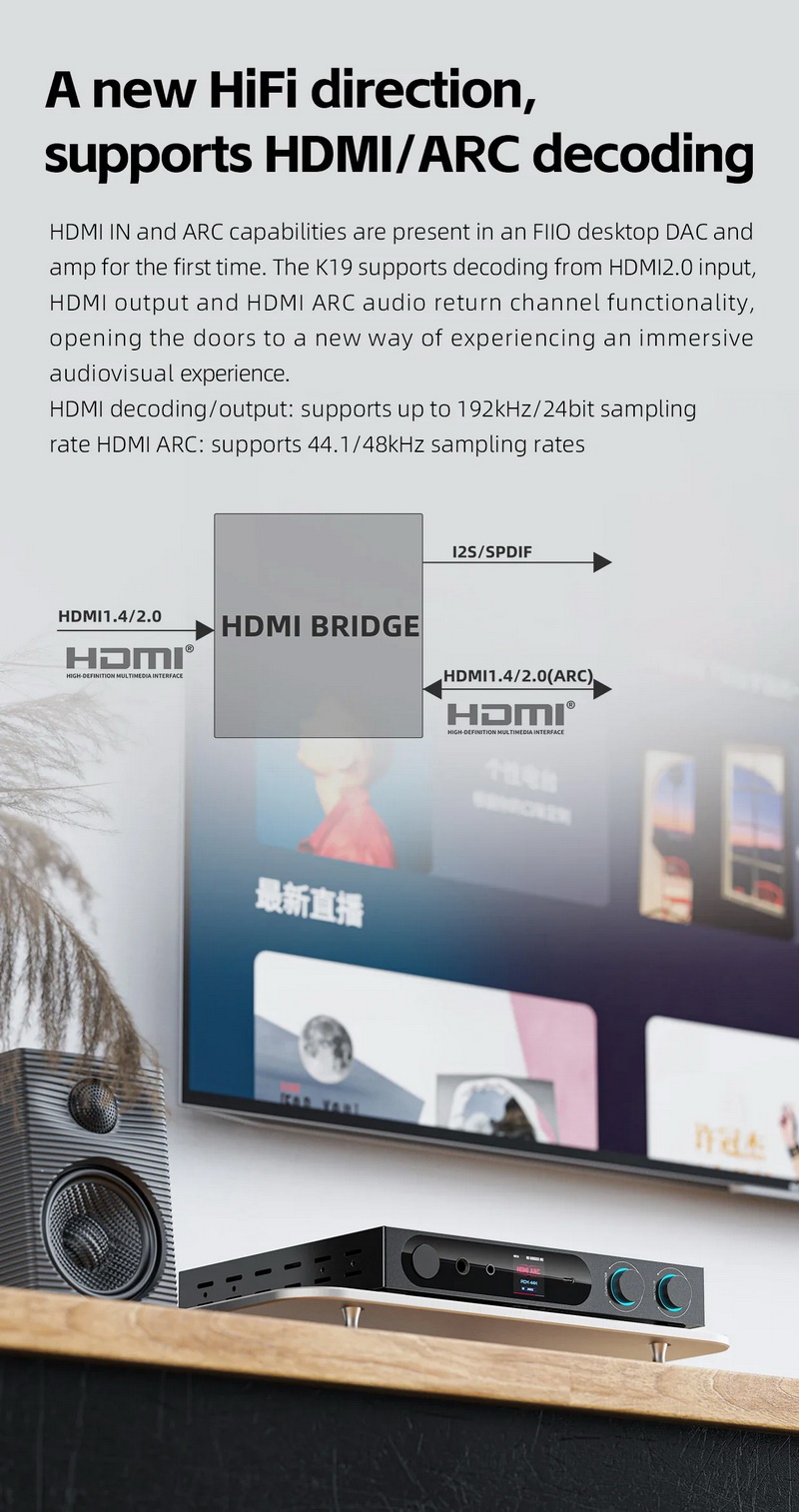 FiiO K19 DAC/AMP ตั้งโต๊ะระดับเรือธง ชิป ES9039SPRO *2 + THX AAA 788+ รองรับ MQA ประกันศูนย์ไทย