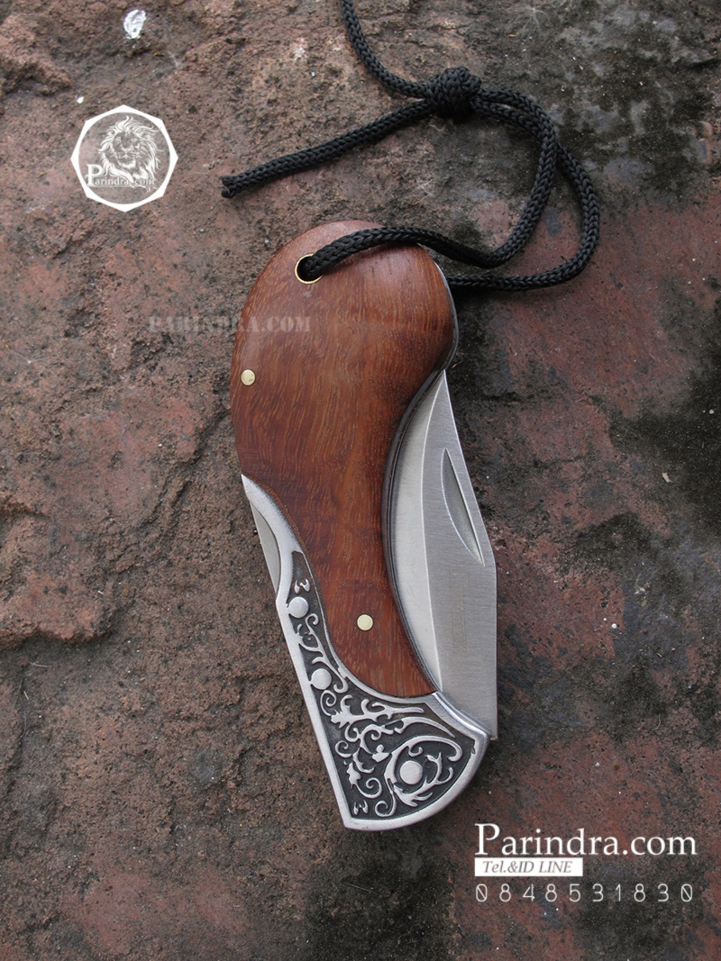 มีดพับ Boda ตั้งแคมป์ ตกปลา ขนาด รูปทรงแปลก สวยงามครับ #001