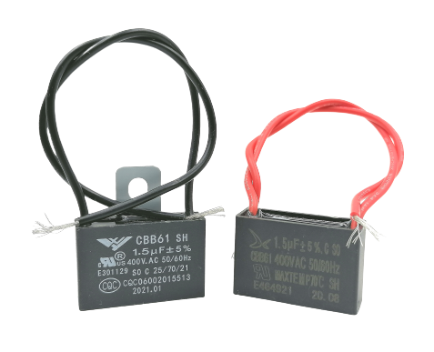 คาปาซิสเตอร์ พัดลม 1.5 uf 400v. (สายไฟ)