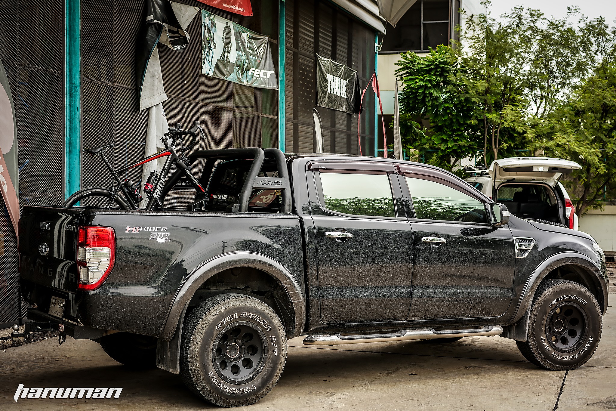 HANUMAN AD01-45 45องศา อะแดปเตอร์สำหรับใส่รถกระบะสี่ประตู(ใส่เพิ่มซ้อนหลายคันได้ ในรุ่น 2 ประตู)