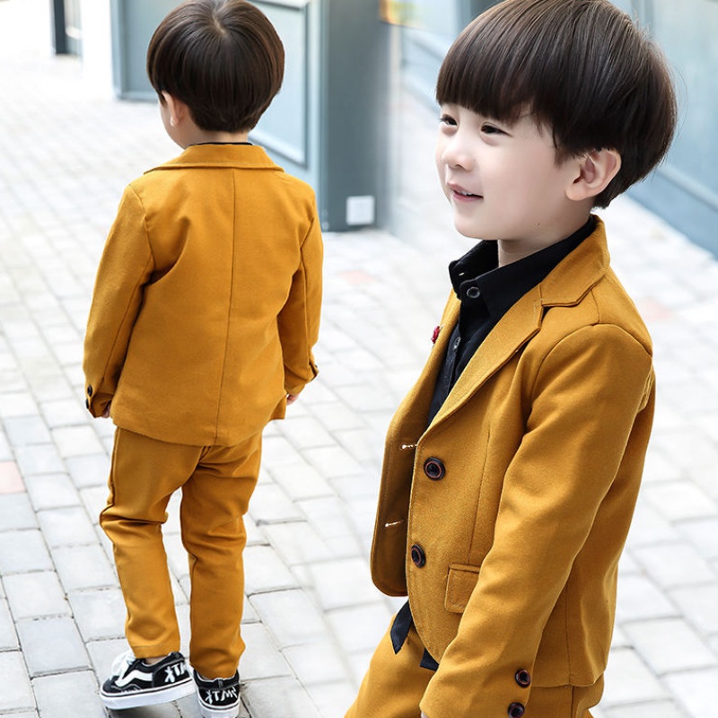 Pre-order ชุดสูทเด็กชาย สีน้ำตาลทอง