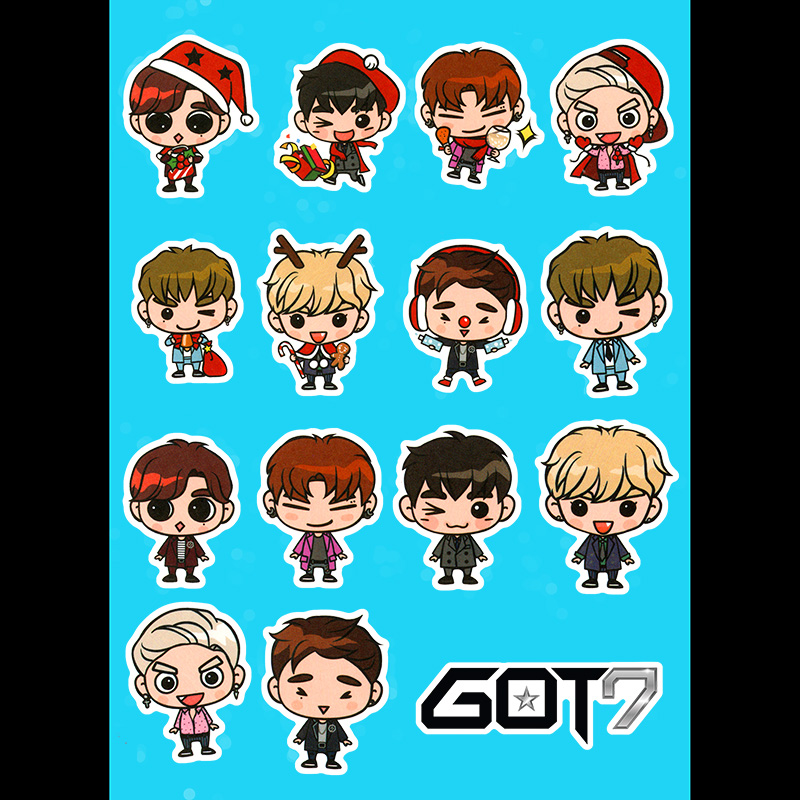 สติ๊กเกอร์ GOT7 (pvc กันน้ำ)