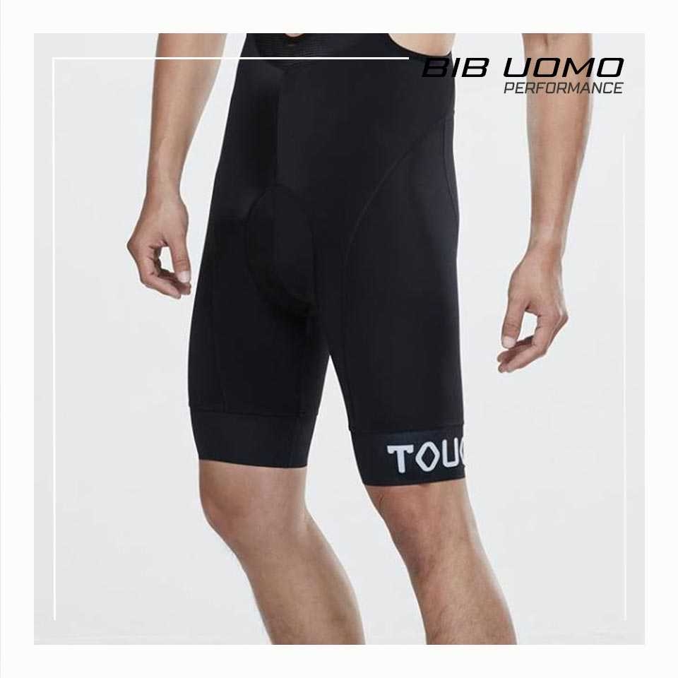 กางเกงเอี้ยมขาสั้น กางเก่งปั่นจักรยาน Touch UOMO BIB SHORT Cycling Short มีไซส์ XS/S/M/L/XL