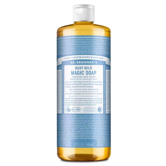Dr.Bronner's Magic soap Peppermint ขนาด 946 ml ขวดใหญ่บึ้ม‼️