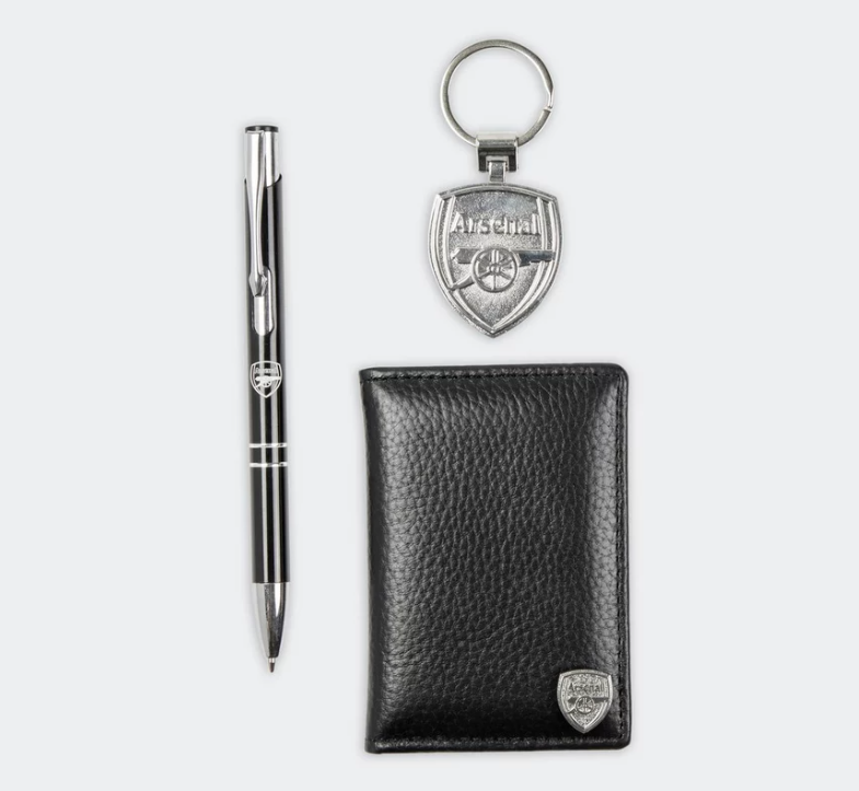 ชุดกระเป๋านามบัตรอาร์เซนอล Arsenal Leather Card Wallet พวงกุญแจ ปากกา ของแท้